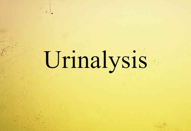 urinalysis