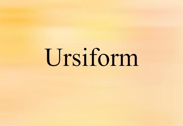 ursiform