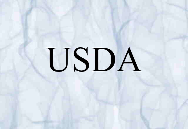 USDA (noun) Definition, Meaning & Examples