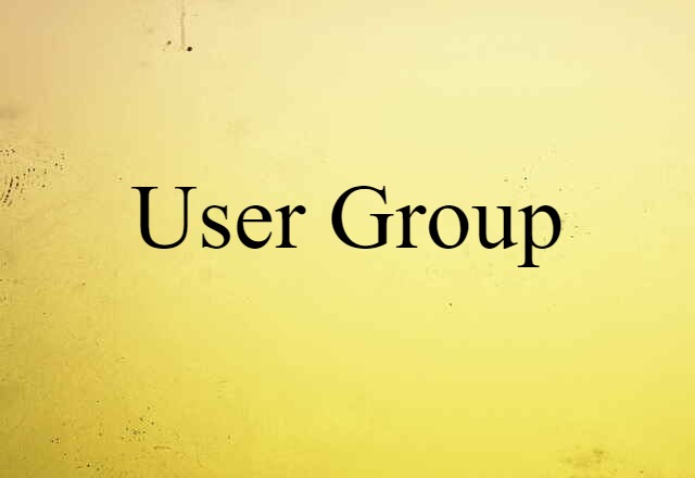 User Group (noun) Definition, Meaning & Examples