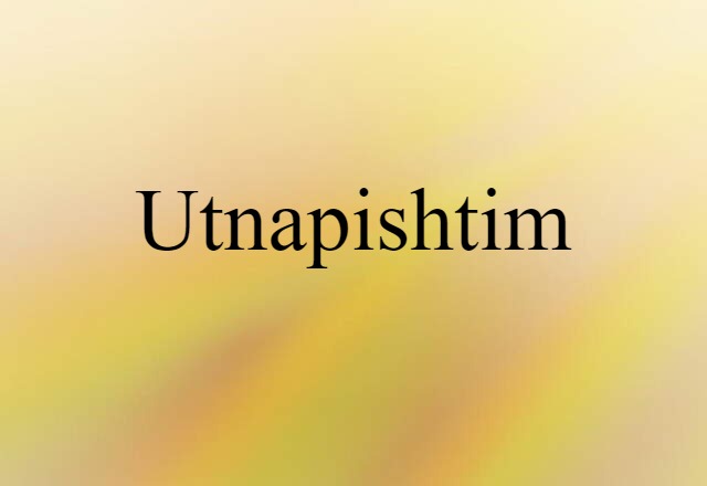 Utnapishtim