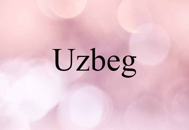 Uzbeg (noun) Definition, Meaning & Examples