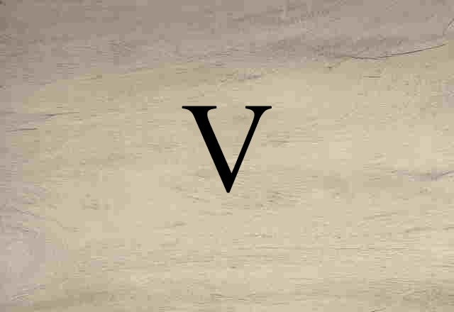 v