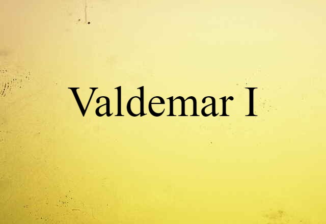 Valdemar I