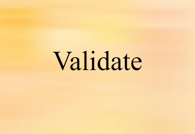 validate