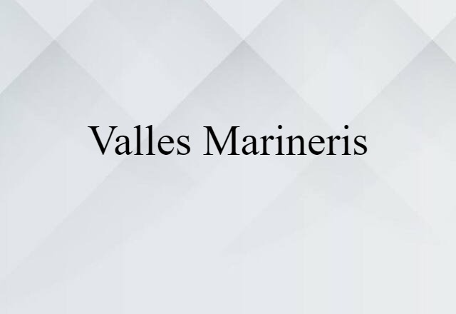 Valles Marineris