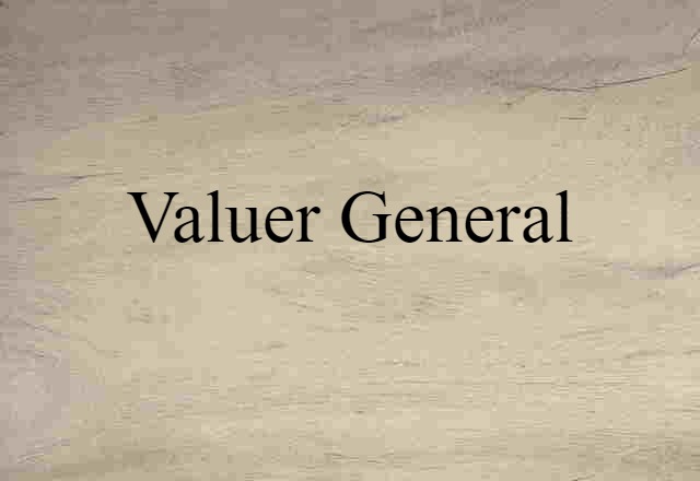 Valuer General