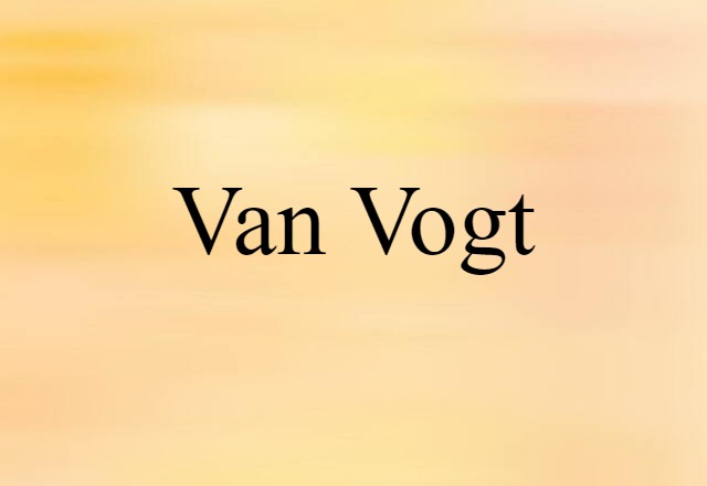 Van Vogt