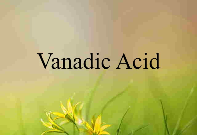 vanadic acid