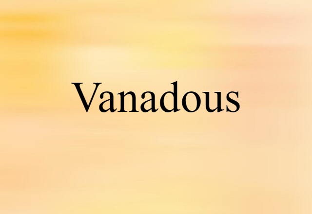 vanadous