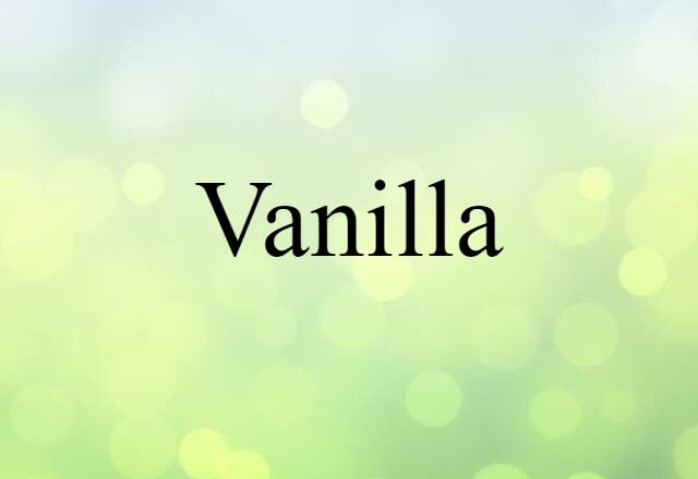 vanilla