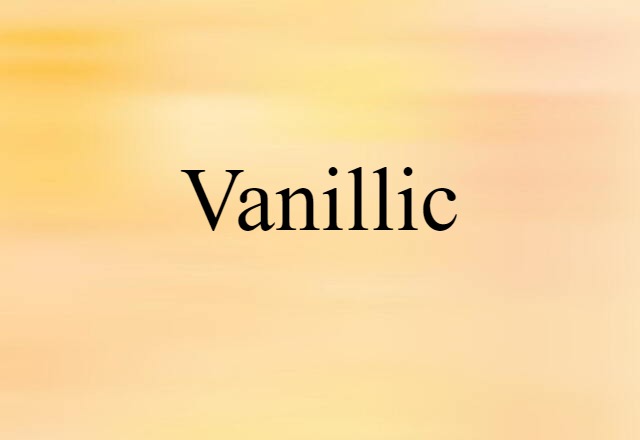 vanillic