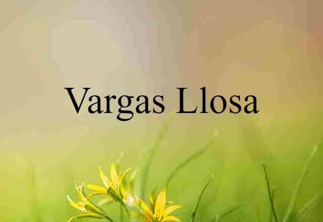 Vargas Llosa