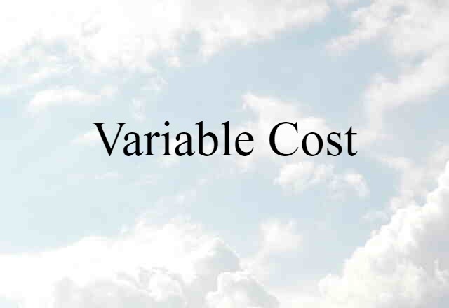 variable cost