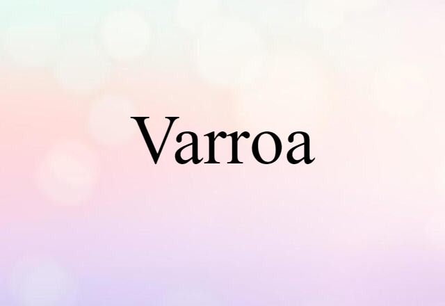 Varroa (noun) Definition, Meaning & Examples