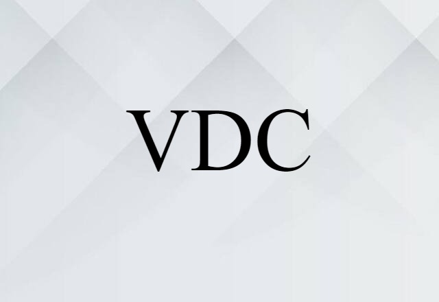 VDC (noun) Definition, Meaning & Examples