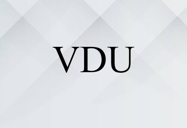 VDU