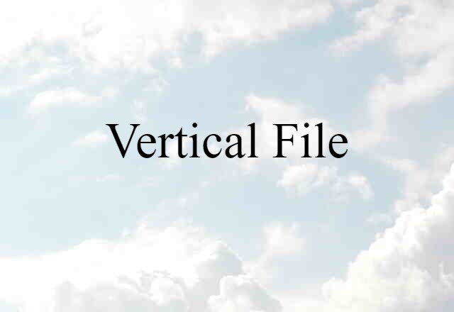 vertical file