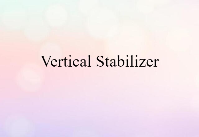 vertical stabilizer