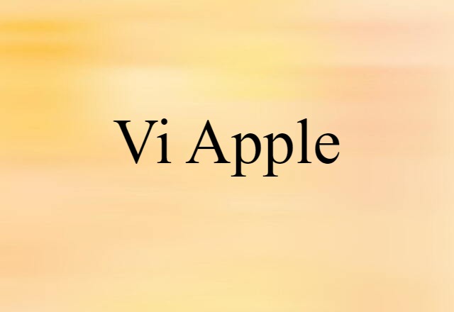 vi apple