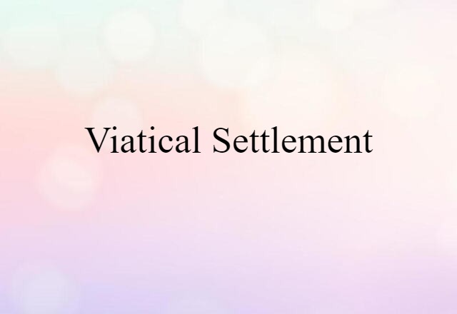 viatical settlement