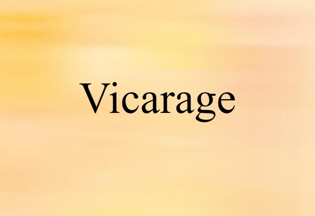 vicarage