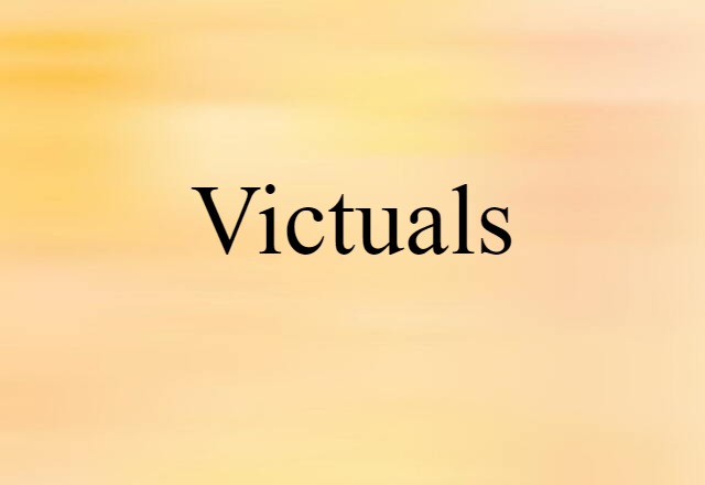 victuals