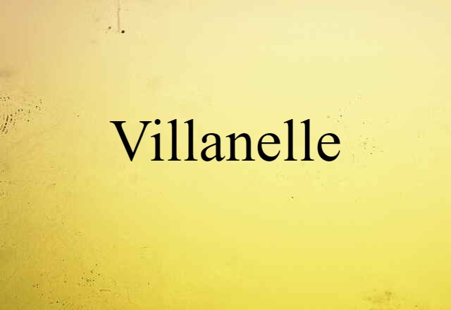 villanelle