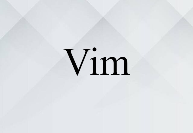 vim