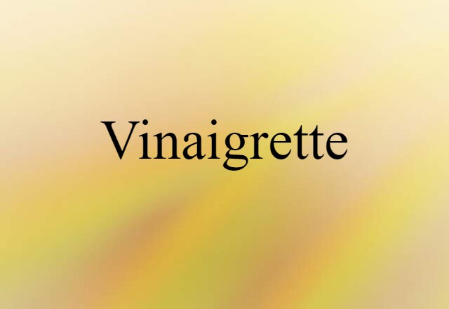 vinaigrette