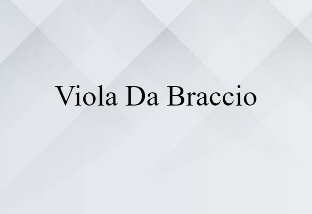 viola da braccio