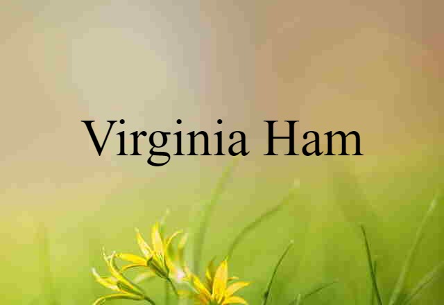 Virginia ham