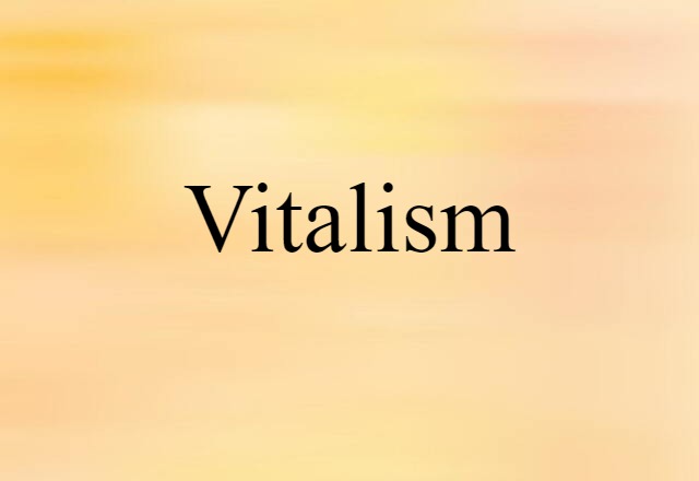 vitalism