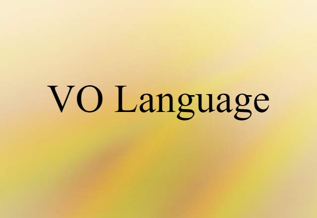 VO language