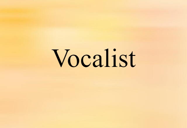 vocalist