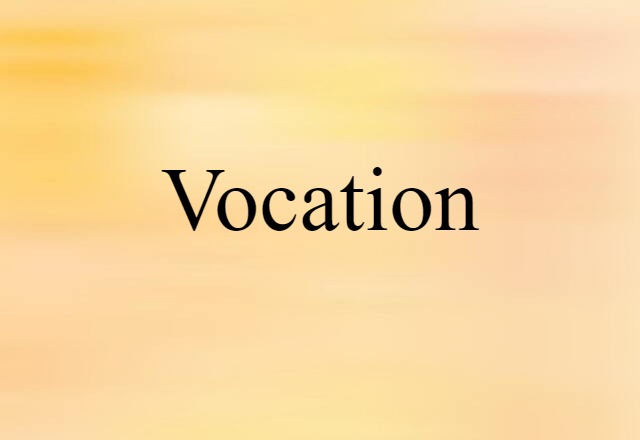 vocation