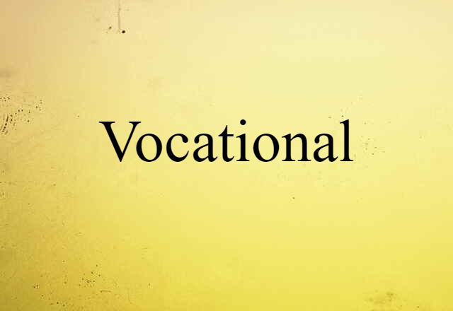 vocational