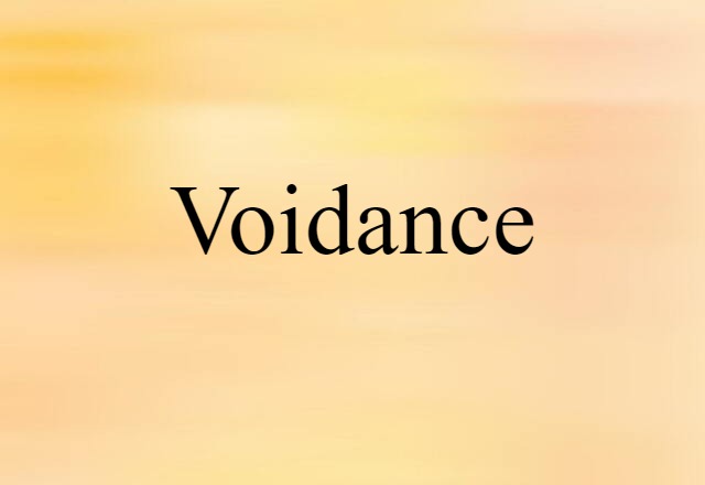 voidance