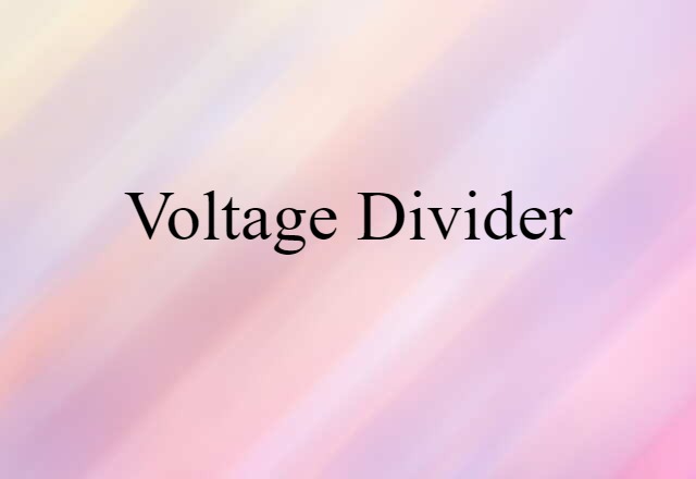 voltage divider