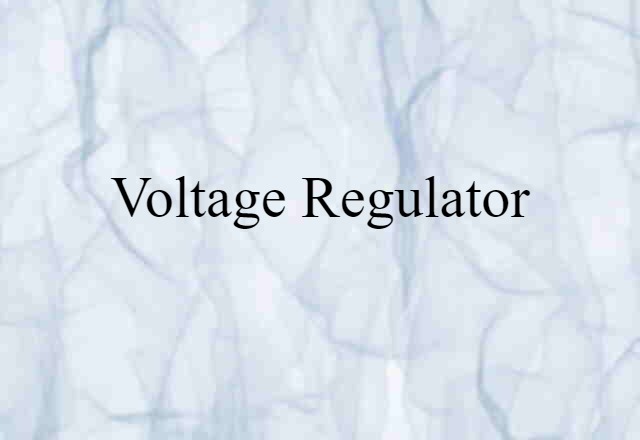 voltage regulator