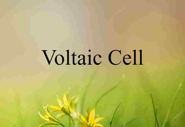 voltaic cell