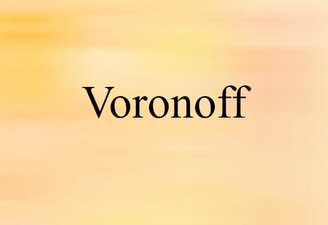 Voronoff