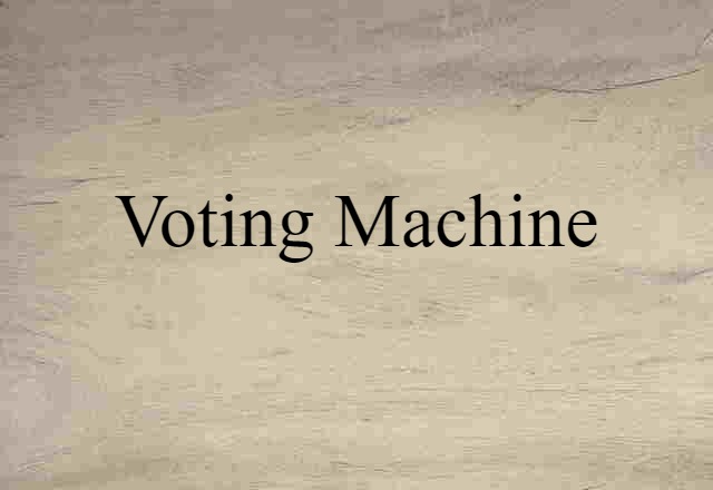 voting machine