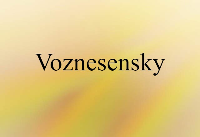 Voznesensky