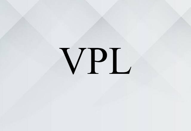 VPL (noun) Definition, Meaning & Examples