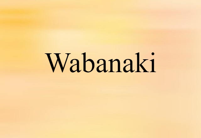 Wabanaki