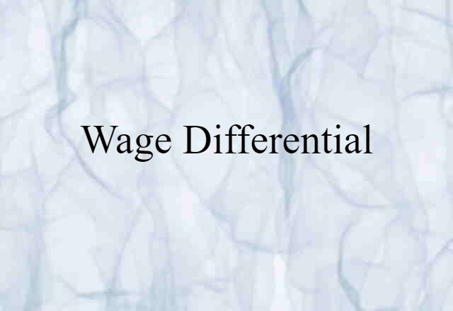 wage differential