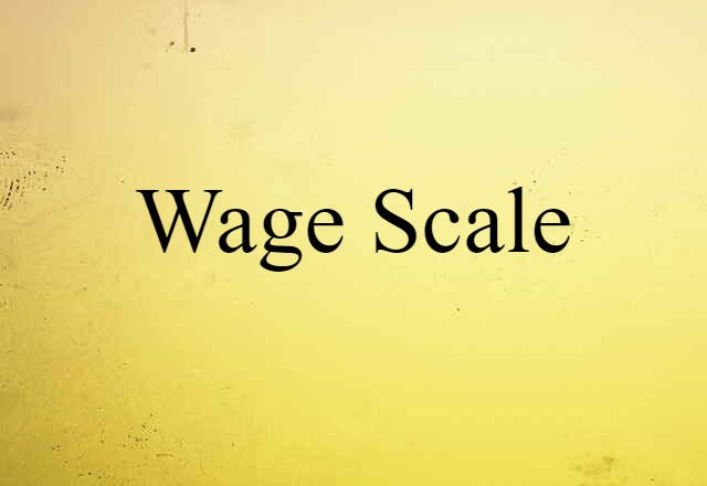 wage scale