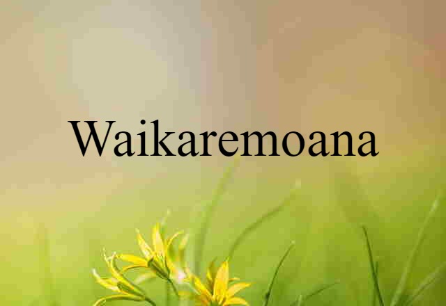 Waikaremoana (noun) Definition, Meaning & Examples