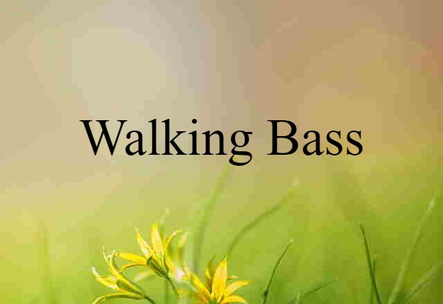 walking bass